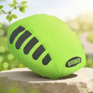 Spring /Summer Bicycle Helmet Rain Cover - Waterproof Dustproof Reflective Hood, Outdoor Cycling Safety Protective Gear for Biking, Mountain Bike & Road Bike, Windproof Rain Shield for Cyclists