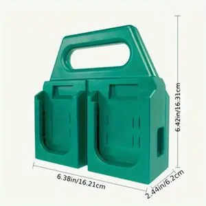 4-Slot | Portable Battery Holder|Compatible For Makita 18V Battery | Compact Organizer | Easy Storage & Transport | Ideal For Jobsite & Tool Bag Use | Lightweight & Durable | Space-Saving Design | For Makita Power Tool Batteries | Professional & Home Use