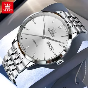 Genuine simple luxury large three-hand classic dial men's watch OLEVS flagship high-end business hot-selling fully automatic mechanical watch 7048