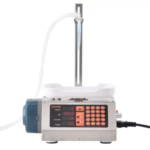 Spring new arrivals Liquid Filling Machine, 5-300 g Weighing Capacity, Automatic Bottle Filler Machine, Bottling Machine Peristaltic Pump Digital Control for Milk, Water, Wine, Beverage, Soy Sauce (Single Nozzle)