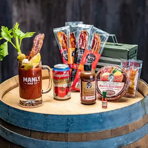 Bacon Bloody Mary Ammo Can Kit - Gift Set with Cocktail Mix