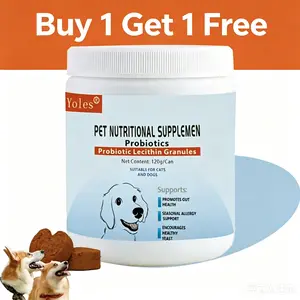 【Buy 1 Get 1 Free】Dog Food Topping with Probiotics Meal Enhancers with Vitamins & Minerals, Yeast Soft Chews Madewith a Natural Blend of ingredients for Pet lmmune to Support Diarrhea System Suitable for cats and dogs-120g