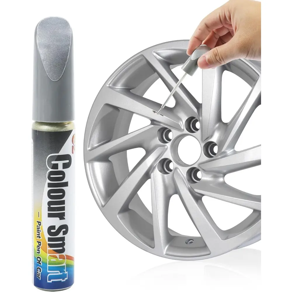 Touch Up Paint For Cars,Rim Paint For Cars,Car Accessories Wheel Paint For Cars,Auto Touch Up Paint For Cars,Car Scratch Remover Pen For Cars,Rim Scratch Repair For Cars,Car Paint Automotive Paint For Cars,Rim Paint For Car Wheel Repair (Silver)