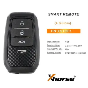 Xhorse XSTO01EN TOY.T for Toyota XM38 Smart Key with Shell Support 4D 8A 4A Universal Key Tool Compatible with VVDI MINI Key Tool