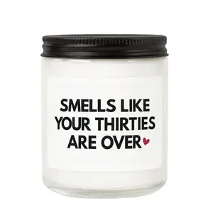 40th Birthday Gifts Women Unique, Lavender Scented Soy Wax Candle, Home Fragrances, 1985, 40th Birthday Decorations for Women, Men, Wife, Her, Him, Sister, Daughter, Cool Gifts