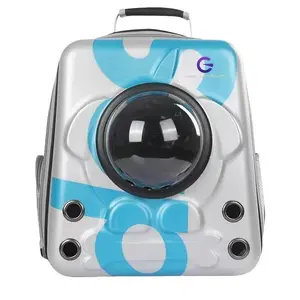 GENMARKS Bubble Cat Backpack   Airline Approved Backpack  for Small, Medium Dogs Cats for Hiking Traveling & Outdoor Camping, Blue. pet carriers