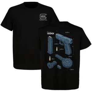 Team Glock: Know Your Glock- Gen 5 T-Shirt,Full Color T-Shirt,For Man,For Human,Perfect For Outdoor Enthusiasts,Gift For Him Menswear