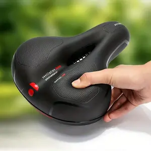Breathable Dual Shock Absorbing Bike Seat Pad, Waterproof with Reflective Strip, Comfortable Mountain Bicycle Saddle Cushion