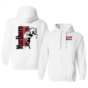 Vintage Marlboro Cowboy Hoodie – Boho Western Style Graphic Pullover, Unisex Cowboy & Wild West Streetwear Hoodie Casual Winter Hoodie, Unisex Graphic Sweatshirt
