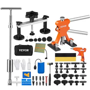 VEVOR Dent Removal Tool, 89 Pcs Paintless Dent Repair Tools, Led Baffle Board Car Dent Repair Kit, Glue Puller Tabs Dent Puller Kit for Auto Dent Removal, Minor Dents, Door Dings and Hail DamageVEVOR Super Brand Day