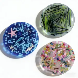 Picky Pad Fidget Toy, Ocean Theme Sensory Pad, Line & Bead Texture Stress Relief Toy for Adults (1 Pack / 3 Pack)