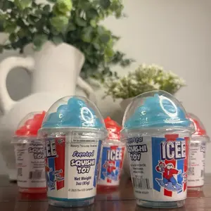 ICEE Scented Squishy Cup 3-Pack Bundle - Red - Best Value Fidget Toy Set