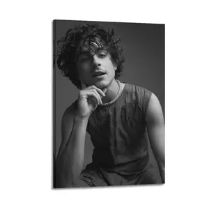Timothée Chalamet Poster for Bedroom Aesthetic Canvas Wall Art Living Room Posters Painting Picture Print Modern Family Decor Artist Bathroom Poster