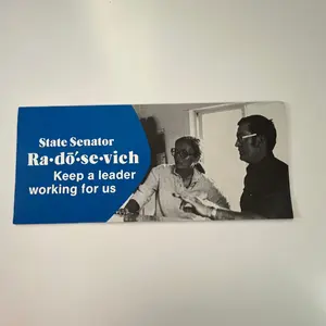 c1980 State Senator Radosevich Reelection Campaign Brochure Hudson WI J17