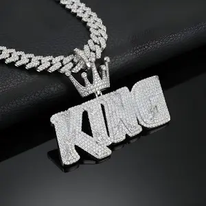 8.60 Carat Hip Hop Moissanite King Pendant Iced Out in 925 Silver