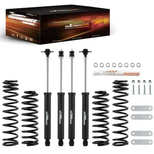 2.5" Lift Kit W/ Shock Absorbers compatible for Jeep Wrangler JK Unlimited 4DR 2007-18