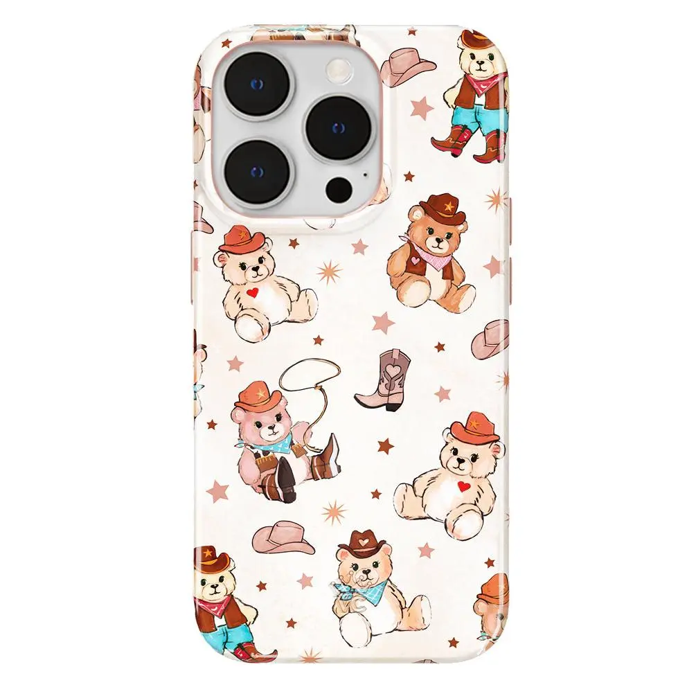 Velvet Caviar Cowboy Teddy iPhone Smartphone-Cellphone Casing - Cute, Trendy MagSafe-Compatible Wireless Phone Accessories with Shockproof Protection