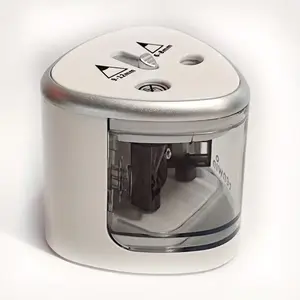 Electric Pencil Sharpener, Thick And Thin Dual-hole Semi-automatic Pencil Sharpener For Students, Powerful Two-hole Pen Turner