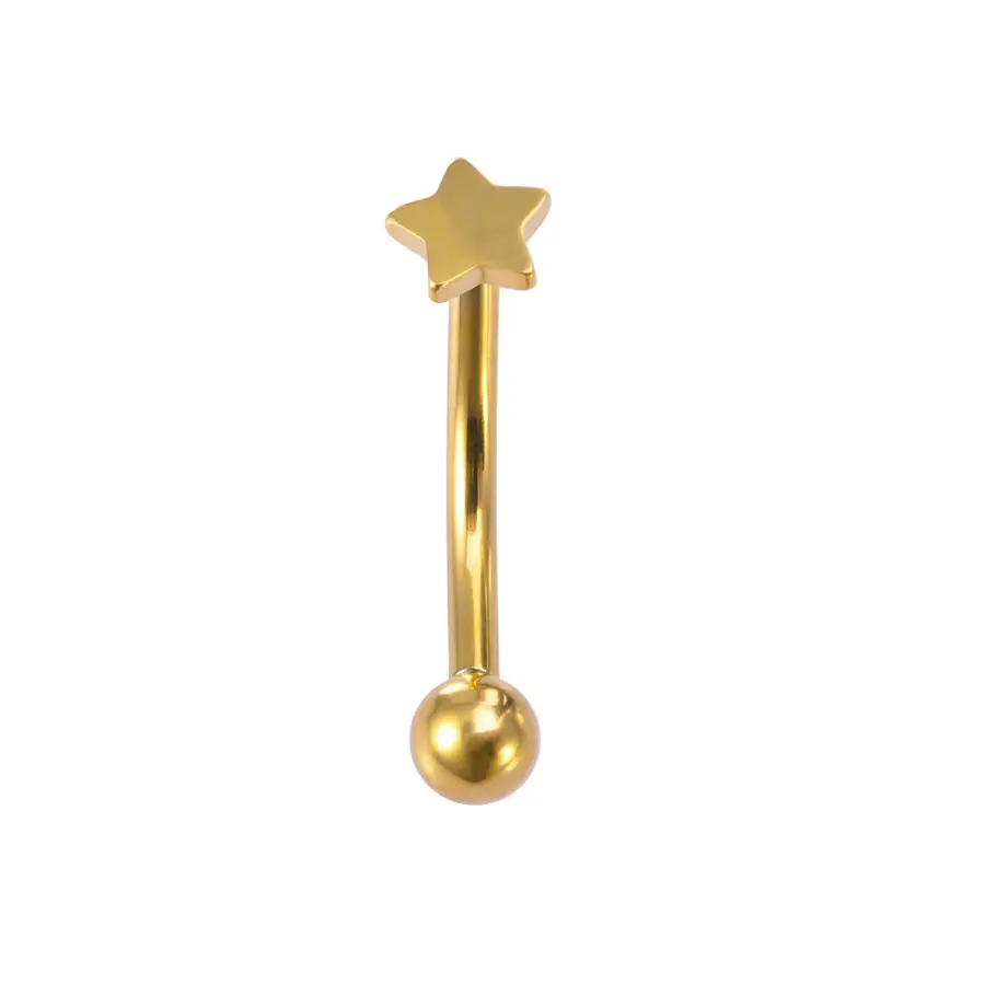 golden five pointed star
