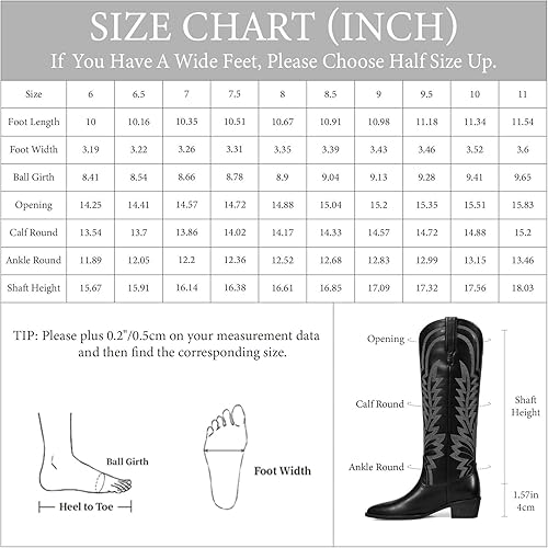 Wetkiss Women Cowboy Cowgirl Knee High Boots with Classic Embroidered Pointed Toe Chunky Heel Pull On Fashion Retro Western Tall ,Women's Shoes,Women's Boots #TikTokShopSpringGlowUp #greenish