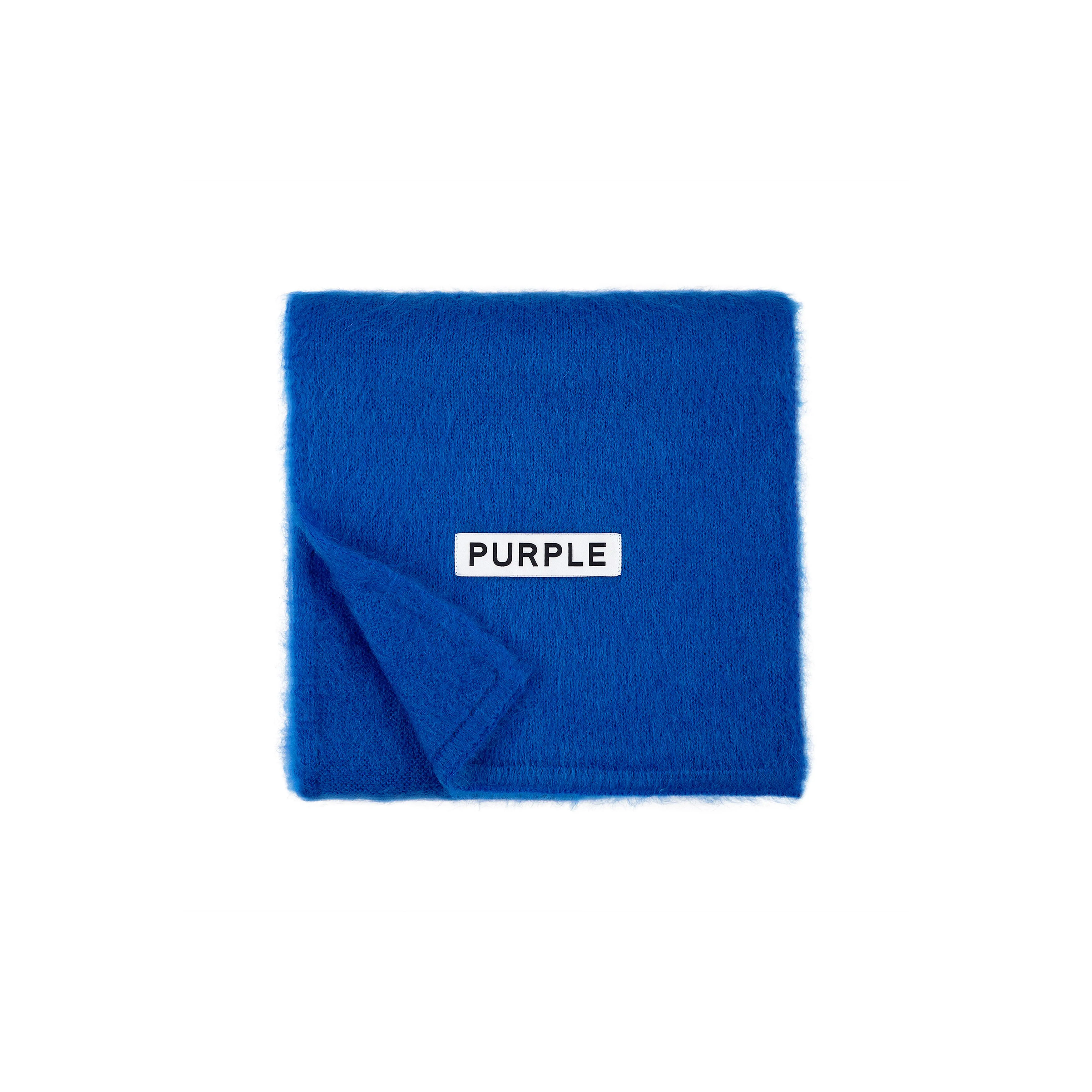 Mohair Knit Purple Brand Scarf