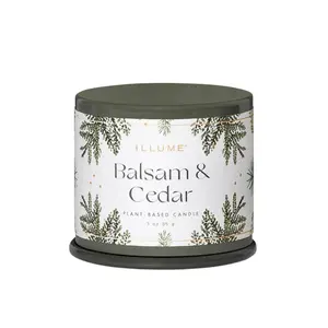 Illume Demi Vanity Tin Candle  Balsam & Cedar 3oz Balsam &amp; Cedar Balsam &amp; Cedar