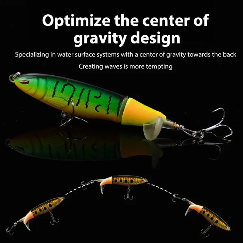 Artificial Fishing Lure, 13.5g Simulation Lure with Hook, 10cm Whopper Plopper, Swimbaits, Fishing Bait, Outdoor Fishing Gear, Artificial Lures