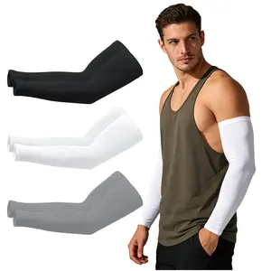 Unisex Cooling Arm Sleeves, Sun Protection Compression Sleeves, Ideal for Cycling, Driving, Golf, Running, Available in 1-5 Pairs