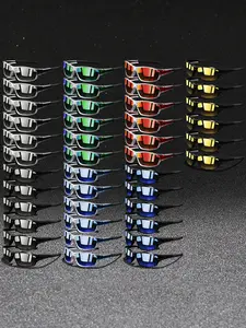 42 pairs of unisex sports sunglasses, designed by luxury brand designers, guaranteeing quality, with multiple color options, suitable for outdoor activities and driving, UV400 protection, shielding eyes from ultraviolet damage, Sports Eyewear