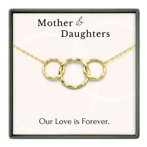 Mom and 2 Daughters Necklace Set – Gift for Mom from Daughters