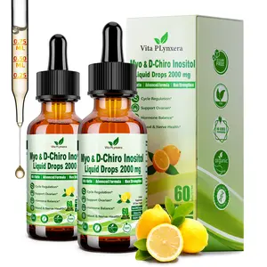 Myo-Inositol & D-Chiro Inositol Supplement For Women,Ovarian & Cycle Health* Liquid Drops 6x Stronger than Pills Powder
