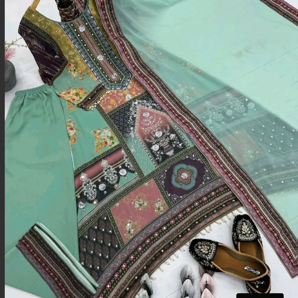 3 piece Salwar Kameez Ready-Made