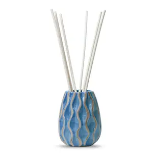 Beautiful blue, wavy, reed - natural diffuser