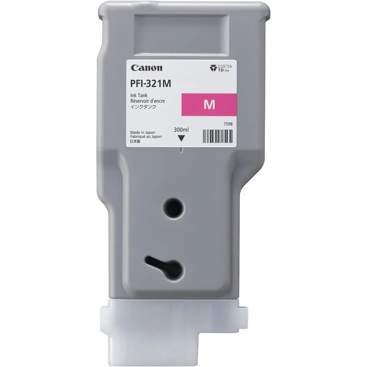 Canon PFI-321M 1300ml Pigment Ink Tank for imagePROGRAF TM-250, TM-350, and TM-355 Printers, Magenta