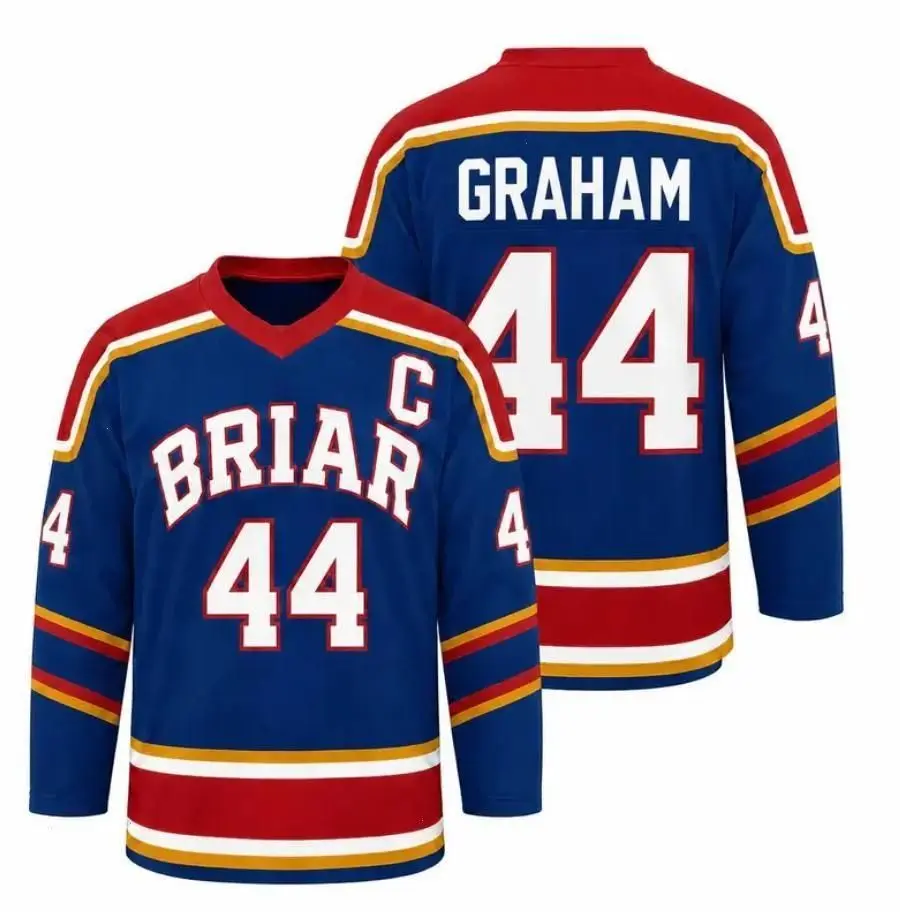 [Full Size XS-5XL] Custom Briar University Hockey Jersey Shirt, Off-Campus Series Hockey Jersey, Graham 44 Di Lautentis Hockey Jersey Shirt for Fans
