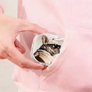 French Bulldog Sunglasses Printed Braces Box, Viral Popular Denture Storage Box, All-Scenario Universal Orthodontic Retainer Case, Large-Capacity Moisture-Proof Drop-Resistant Storage Box