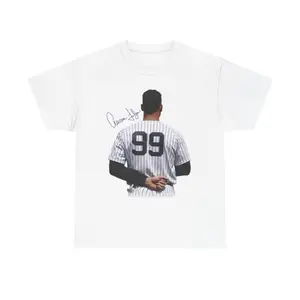 [S-5XL]Aaron Judge Tee Unisex Aaron Judge #   99 Yankees Graphic T-Shirt - Baseball Legend Autograph Style Tee Gender-neutral cotton T-shirt Women Men - graphic tee christian Crewneck Fabric Men's White Crew Neck T-Shirt Vintage Train Graphic Crewneck Tee