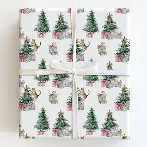 Kitty ClausWrap Wrapping, Holiday Gift Wrap Wrap Elegant Gift Wrap Wrapping Paper Seasonal, Gift Warp, floral wrapping paper