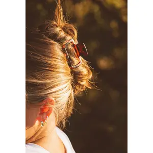 Matte Tortoise Claw Clip