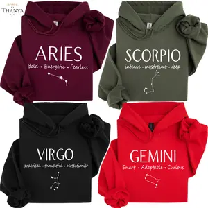 Full 12 Zodiac Hoodie Astrology Hoodie Zodiac Sign Hoodie – Horoscope Constellation Graphic Hoodie, Zodiac Gift Idea, Trending Astrology Fashion Outfit for Men and Women.