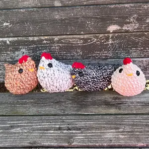 crochet chickens