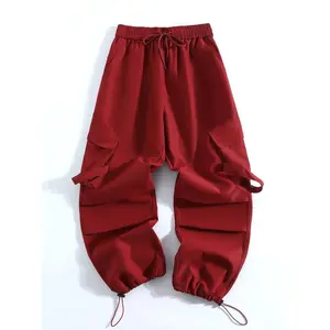 Women'sFashionMulti-PocketCargoPants,AdjustableWaistband&Cuffs,Loose-FitAll-SeasonWear,ComfortableDailyUse