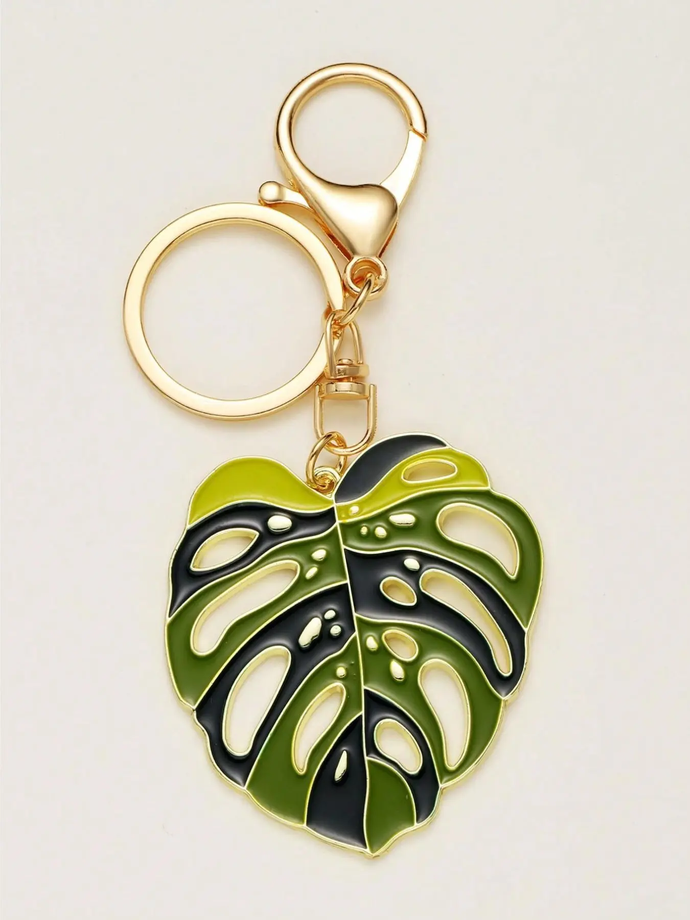 Creative Fresh Leaf Keychain, Car Key Ring, Stylish Keyring, Fashion Plant Pendant Car Accessory, Cute Gothic Y2K Style, Unique Gift Idea for Car Lovers