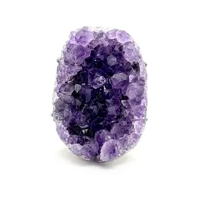 【2-1】Unique Handmade Crystal Ring,Suger Amethyst