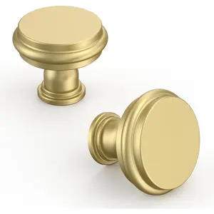 10 Pack Brushed Gold Kitchen Cabinet Knobs Cabinet Hardware Knobs for Dresser Drawers