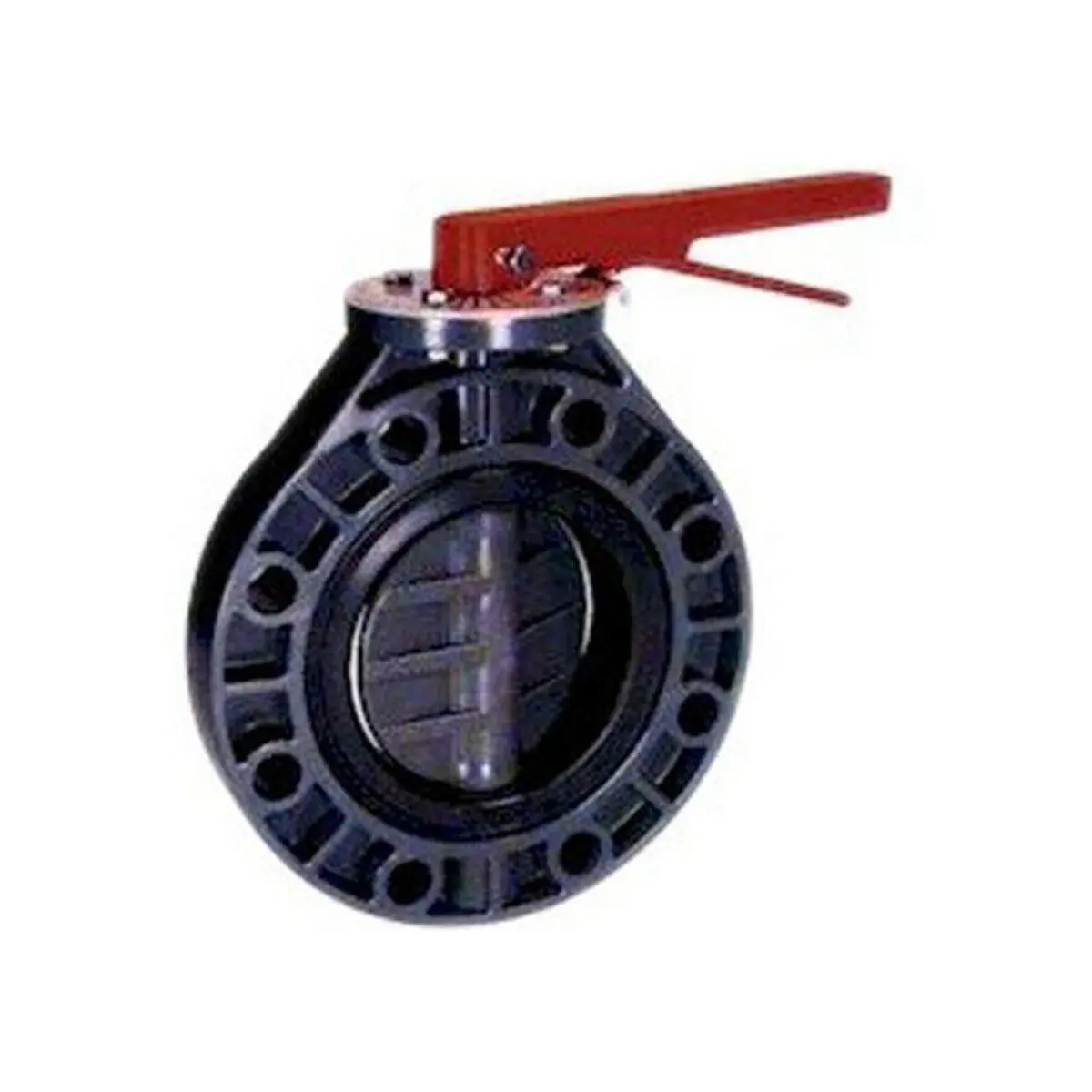 212 MAIN Heavy-Duty 4-in Colonial PVC Butterfly Valve with Lever Handle, Full Boot Seal, Flange Bolt Set Compatibility for Commercial Pools, Swimming Pools, Industrial Piping