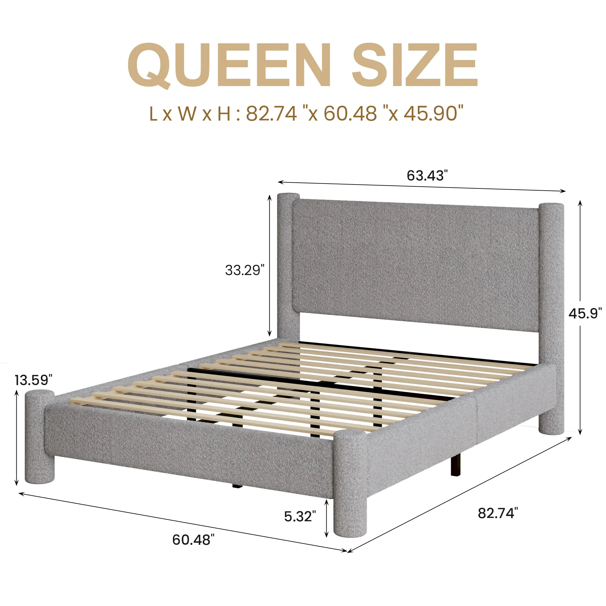 Queen Size Gray