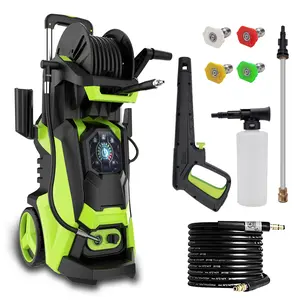 Electric Pressure Washer 4000 PSI 3.2 GPM Touch Screen Adjustable Pressure,4 Nozzles and 500ml Foam Cannon Power Washer Cleaning for Patio
