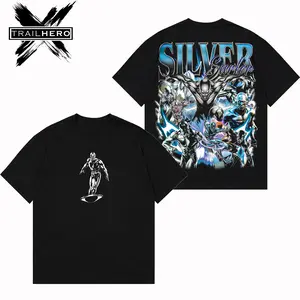 TRAIL HERO - SILVER SURFER V5 Premium Acid Washed Hoodie T-Shirt, En Sabah Nur Hoodie Shirt, Character Comics Fans Shirt, Superhero Washed Shirt, Comic Book Fans T-Shirt, Superhero Graphic Tee Cotton