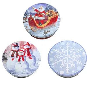 6 Pack Cookie Tins - Perfect for Holiday Gift Giving - Snack, Biscuit